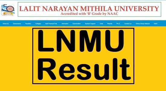 LNMU UG Part 3 Result 2021